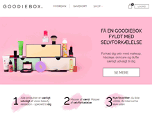 Tablet Screenshot of goodiebox.dk