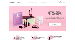 Desktop Screenshot of goodiebox.nl
