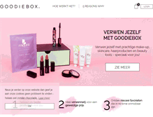 Tablet Screenshot of goodiebox.nl